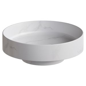 Раковина накладная Boheme Corian 400*130 Calacatta