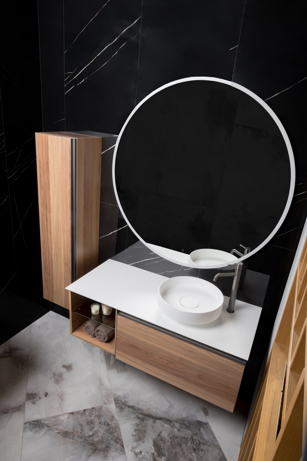 Дополнительное фото №4 Раковина накладная Boheme Corian 400*130 Matt White