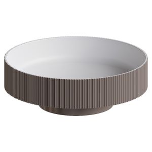 Раковина накладная рифленая Boheme Corian 400*130 DELMAR
