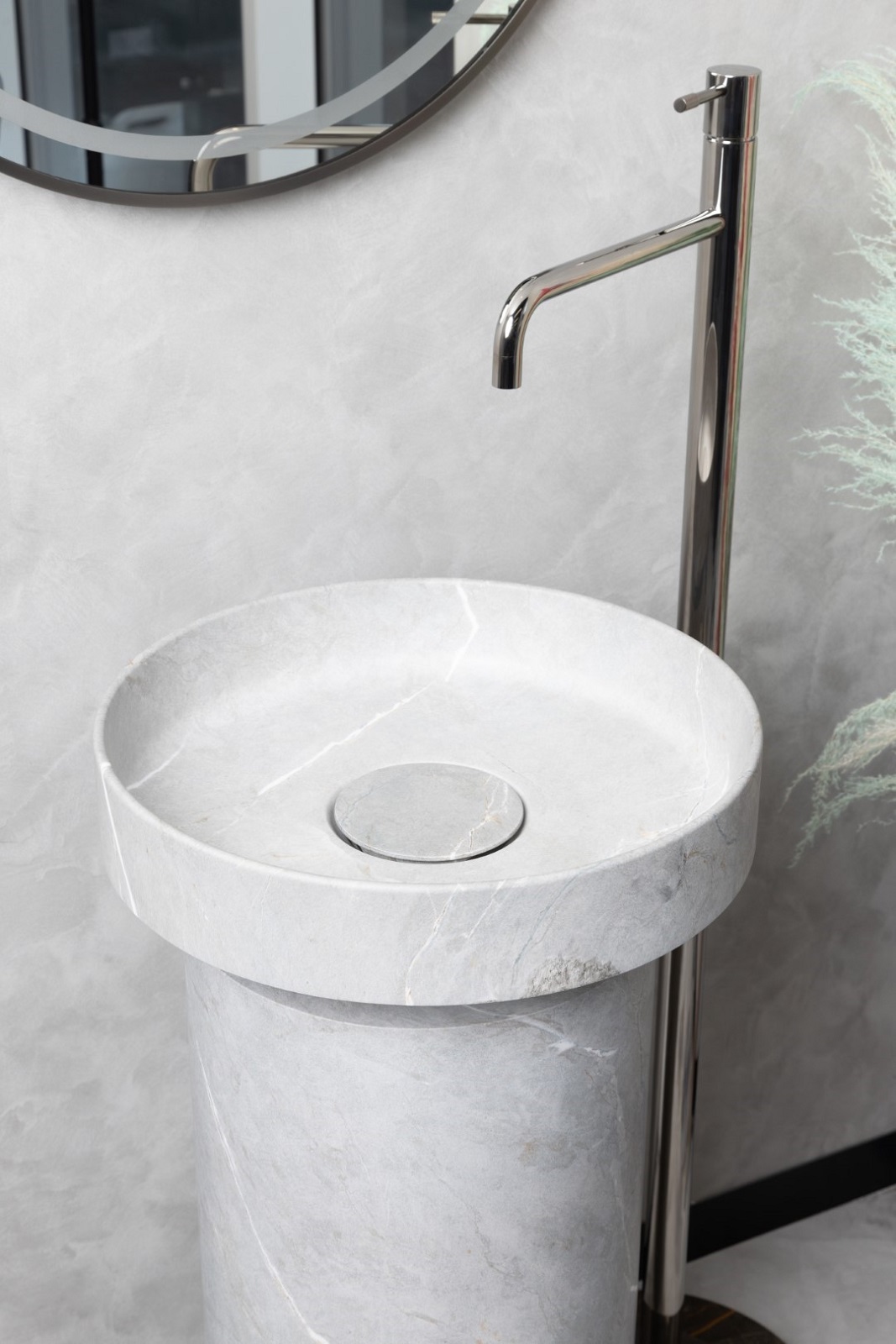 Дополнительное фото №3 Раковина накладная рифленая Boheme Corian 400*130 Matte white 