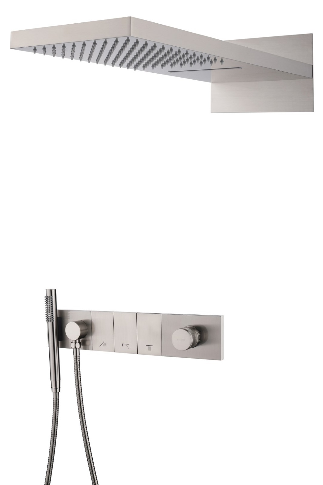 Фото Встроенная душевая система Boheme Zodiac Nikel Brush