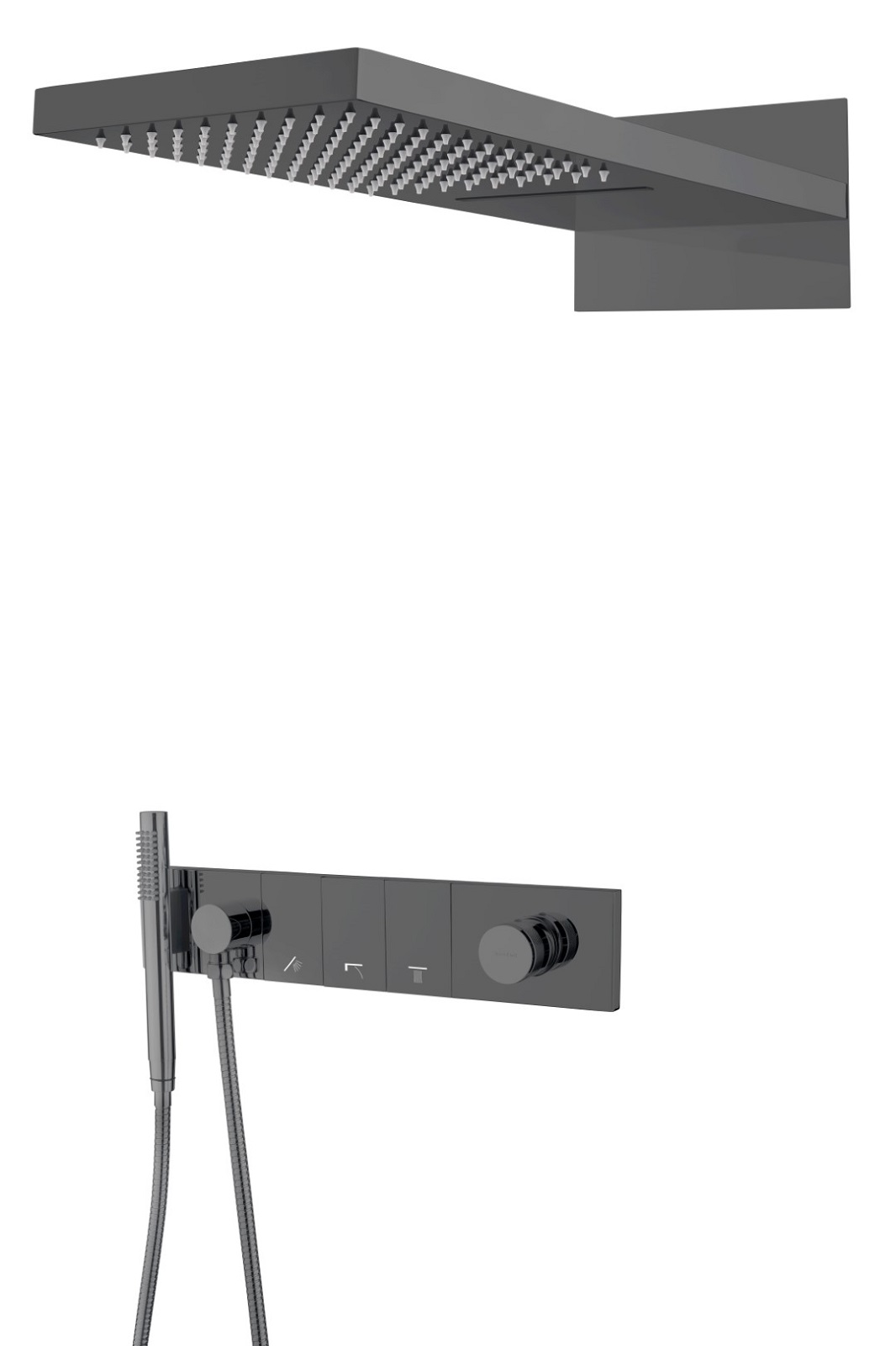 Фото Встроенная душевая система Boheme Zodiac Shine Gun Metal