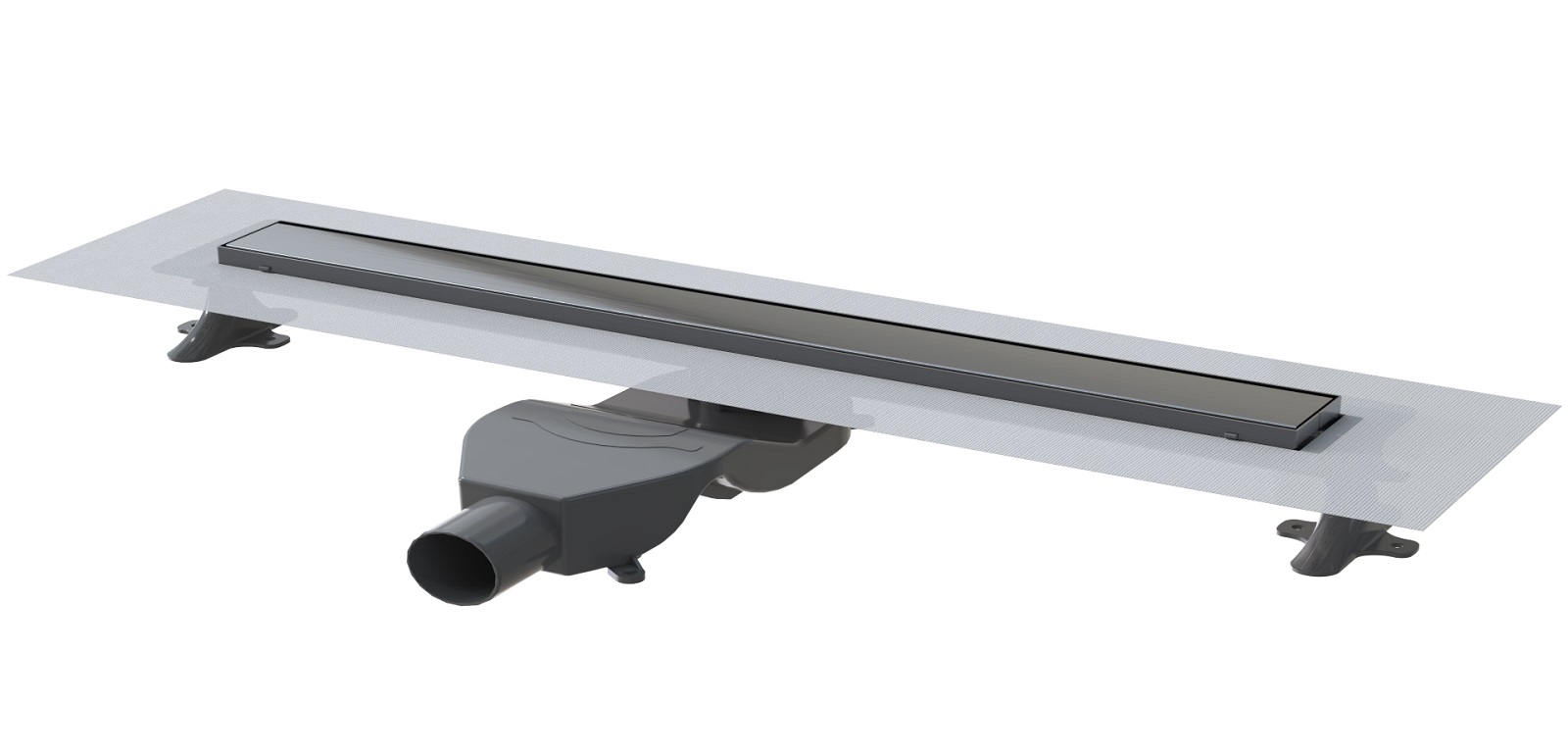 Фото Душевой лоток Boheme Premium Linear 80см, нерж.сталь GUN METAL