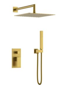 Смеситель встроенный для душа Boheme Qubic Bronze