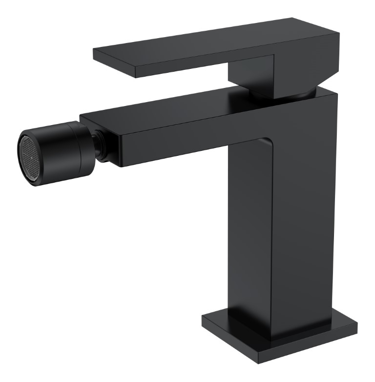 Фото Смеситель для биде Boheme Qubic Matt Black
