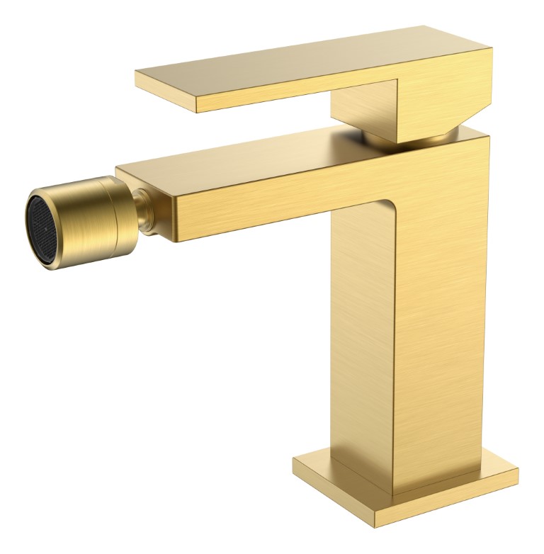 Дополнительное фото №1 Смеситель для биде Boheme Qubic Matt Gold