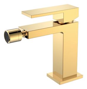 Смеситель для биде Boheme Qubic Shine Gold