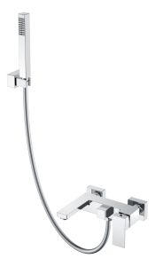 Смеситель для ванны с душем Boheme Qubic Chrome