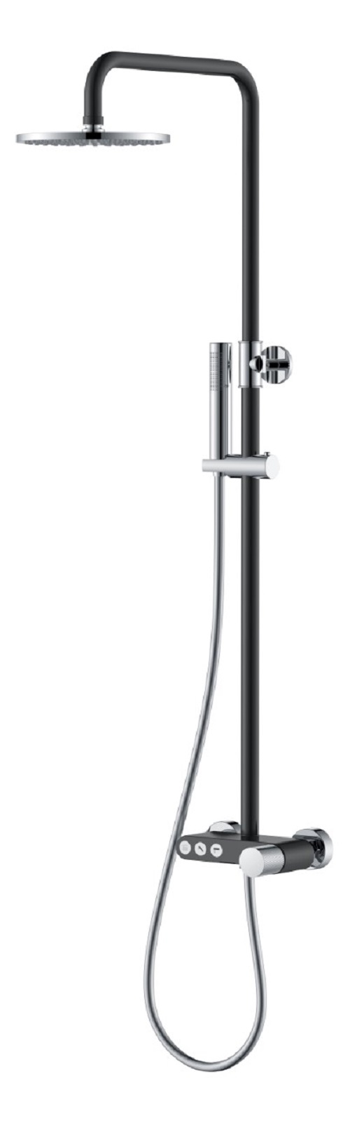 Фото Душевая система Boheme Stick Black Touch Chrome