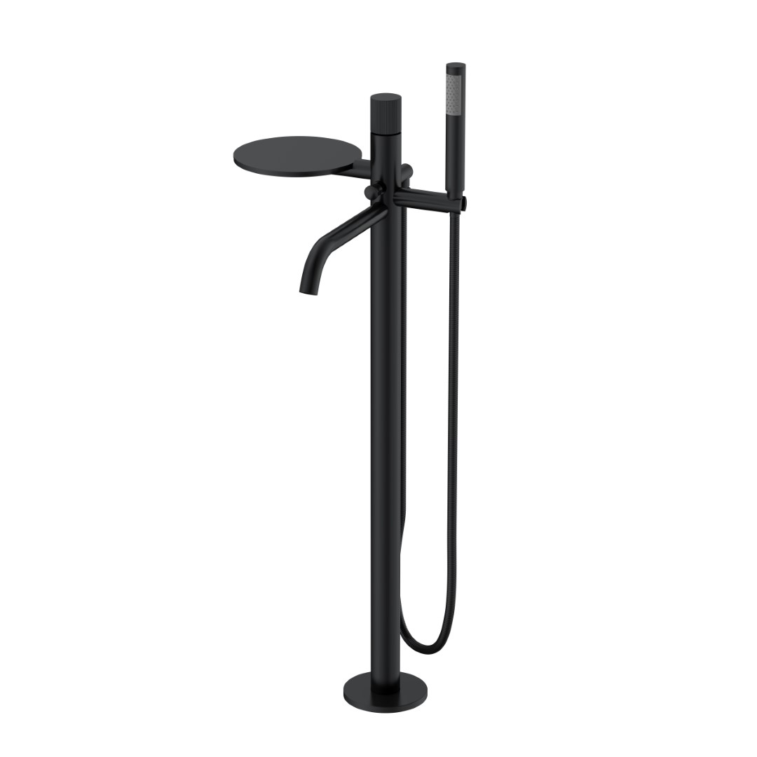 Фото Смеситель напольный Boheme Stick Black Linea Black