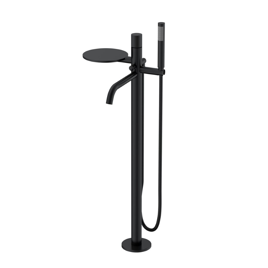 Фото Смеситель напольный Boheme Stick Black Spirale