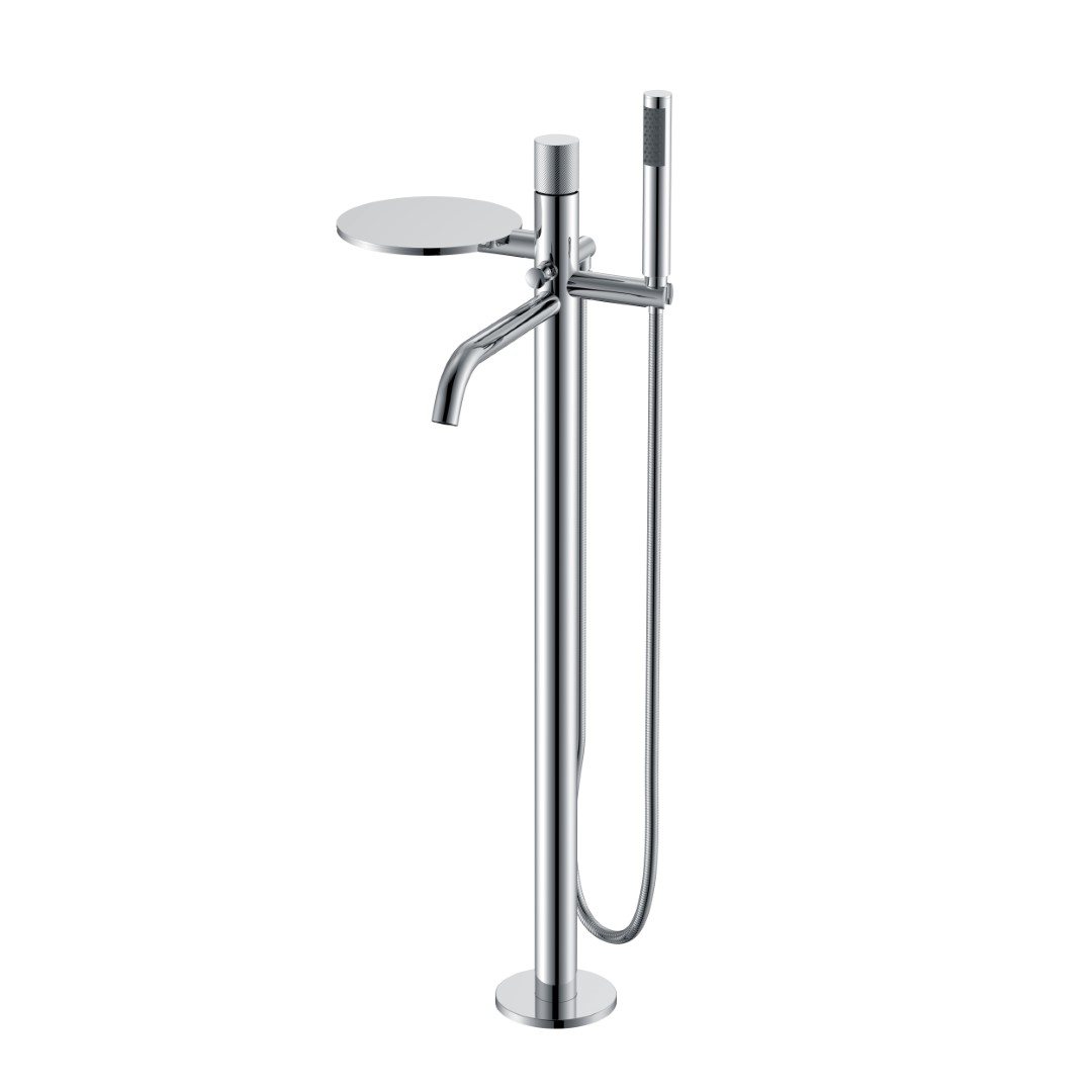 Фото Смеситель напольный Boheme Stick Chrome Spirale