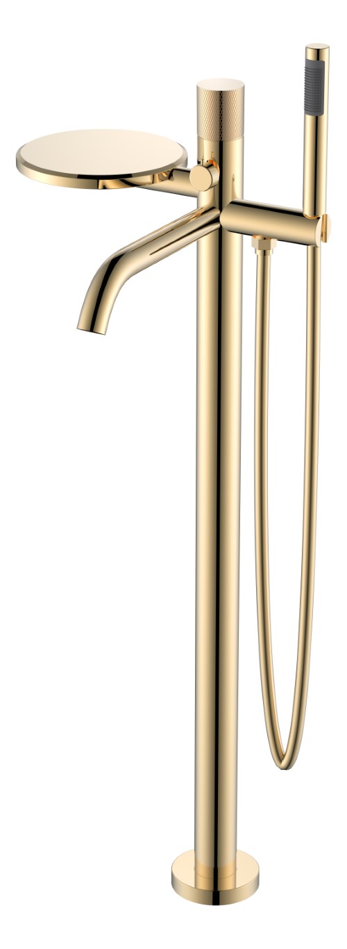 Фото Смеситель напольный Boheme Stick Gold Touch Gold