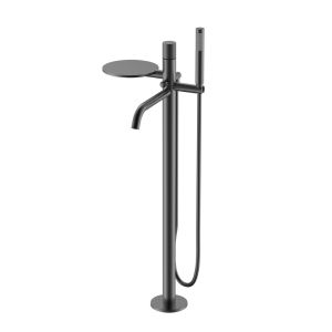 Смеситель напольный Boheme Stick Gun Metal Spirale