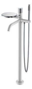 Смеситель напольный Boheme Stick White Touch Chrome