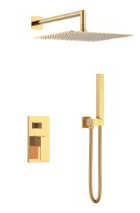Смеситель встроенный для душа Boheme Qubic Gold