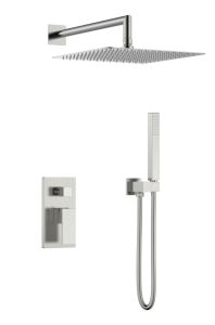 Смеситель встроенный для душа Boheme Qubic Nickel Brush