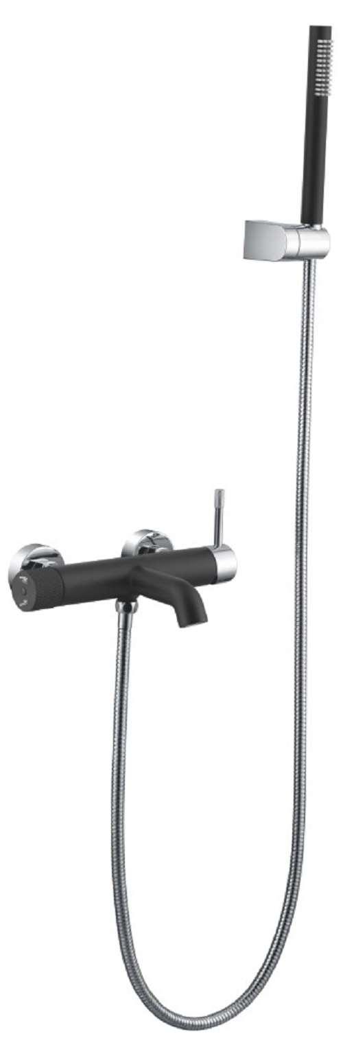 Фото Смеситель для ванны Boheme Uno Black Chrome