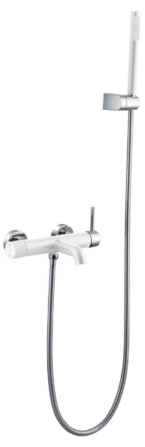 Фото Смеситель для ванны Boheme Uno White Chrome