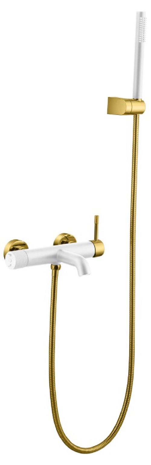 Фото Смеситель для ванны Boheme Uno White Gold