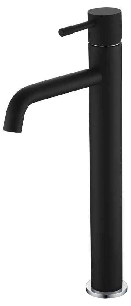 Фото Смеситель для раковины высокий Boheme Uno Black Chrome