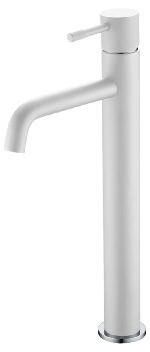Фото Смеситель для раковины высокий Boheme Uno White Chrome