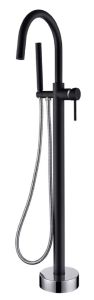 Напольный смеситель для ванны Boheme Uno Black Chrome