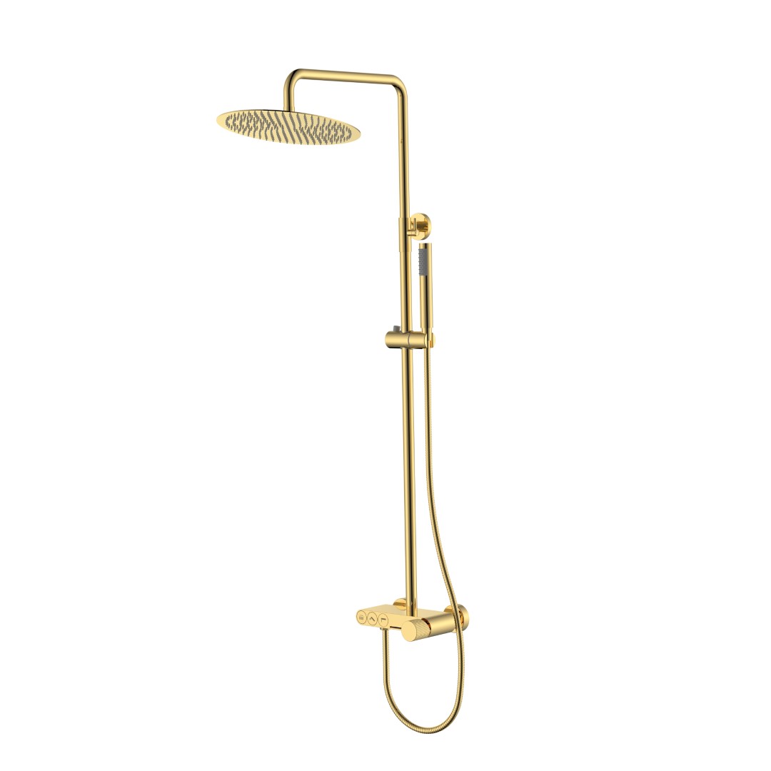 Фото Душевая система Boheme Stick Gold Spirale