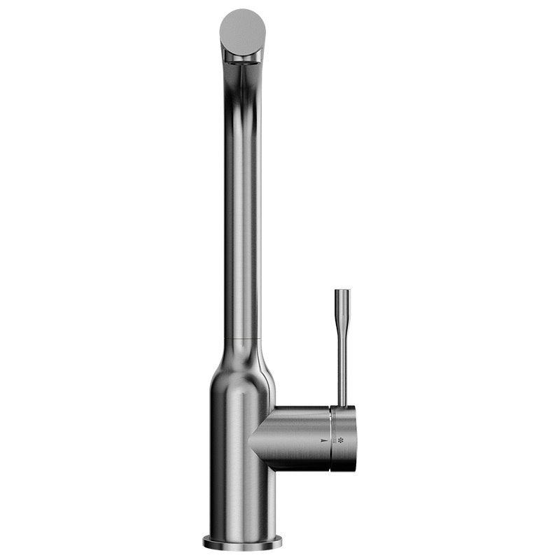 Дополнительное фото №4 Смеситель для кухни Elghansa KITCHEN 56A2026-Steel однорычажный с поворотным аэратором 
