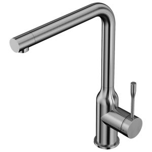 Смеситель для кухни Elghansa KITCHEN 56A2026-Steel однорычажный с поворотным аэратором 