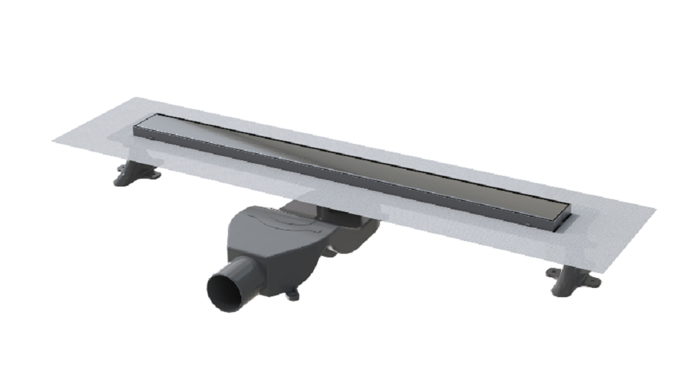 Фото Душевой лоток Boheme Premium Linear 60см, нерж.сталь GUN METAL