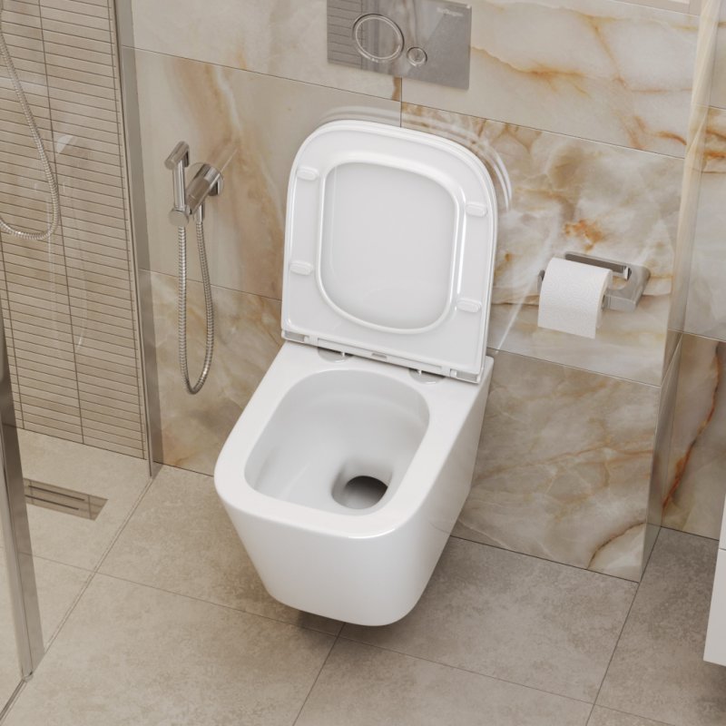 Дополнительное фото №6 Унитаз подвесной Belbagno ARDENTE-TOR со смывом торнадо с сиденьем BB2322SC