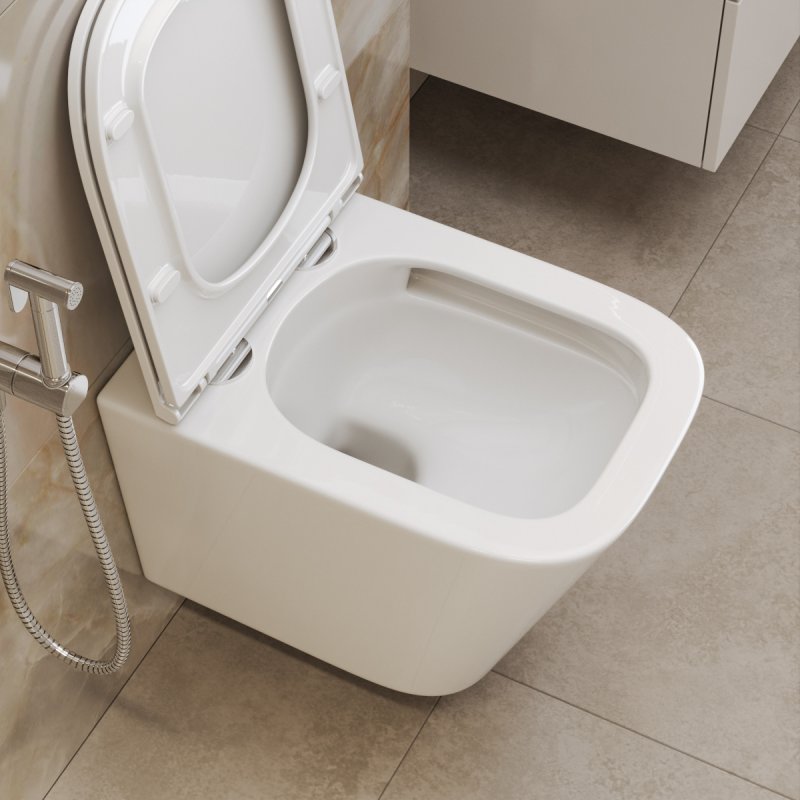 Дополнительное фото №7 Унитаз подвесной Belbagno ARDENTE-TOR со смывом торнадо с сиденьем BB2322SC