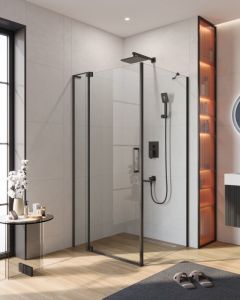 Душевой угол Cezares SLIDER-AH-1-90-100/110-C-NERO