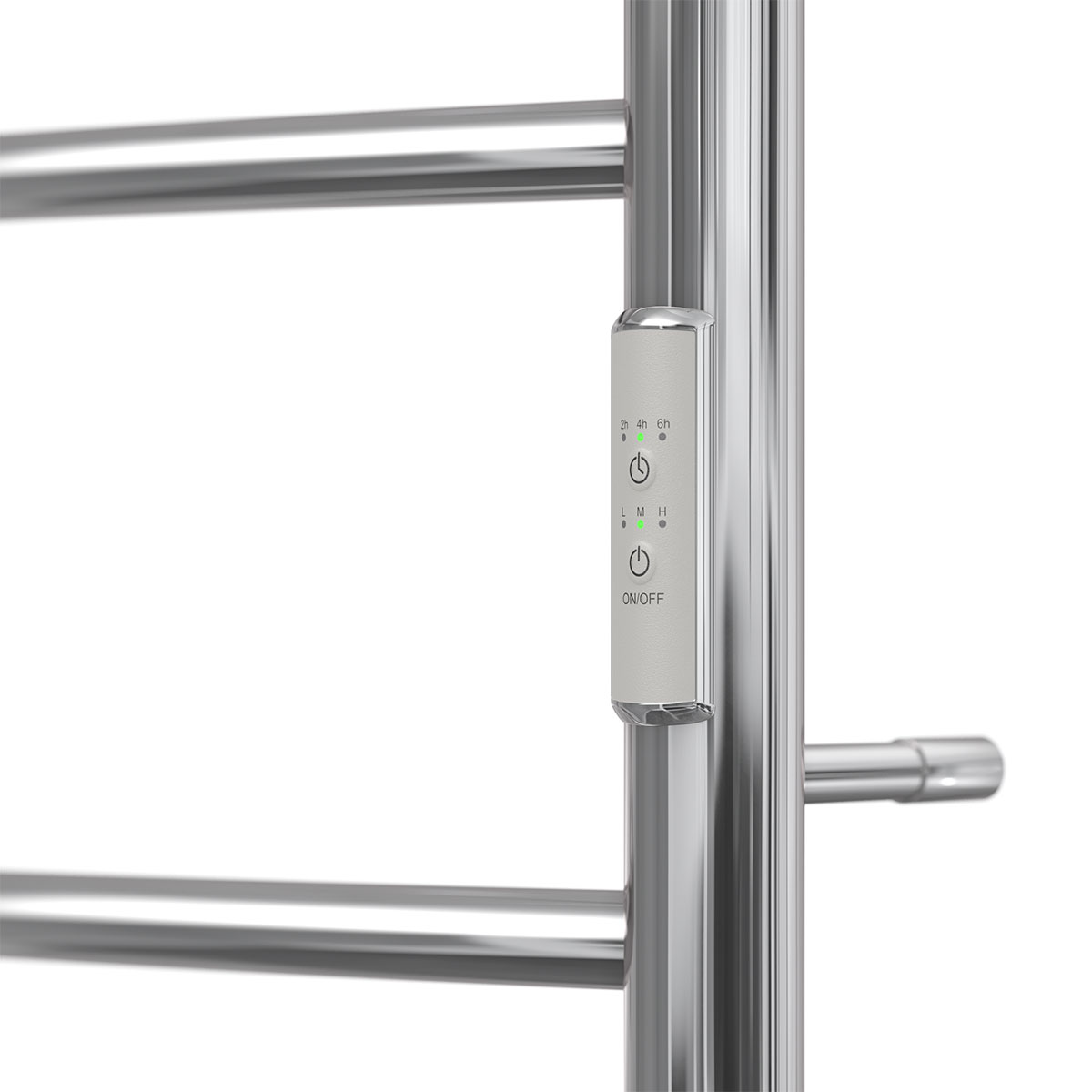 Дополнительное фото №3 Полотенцесушитель электрический Point Афина PN04858P П5 500x800 с полкой, диммер справа, хром