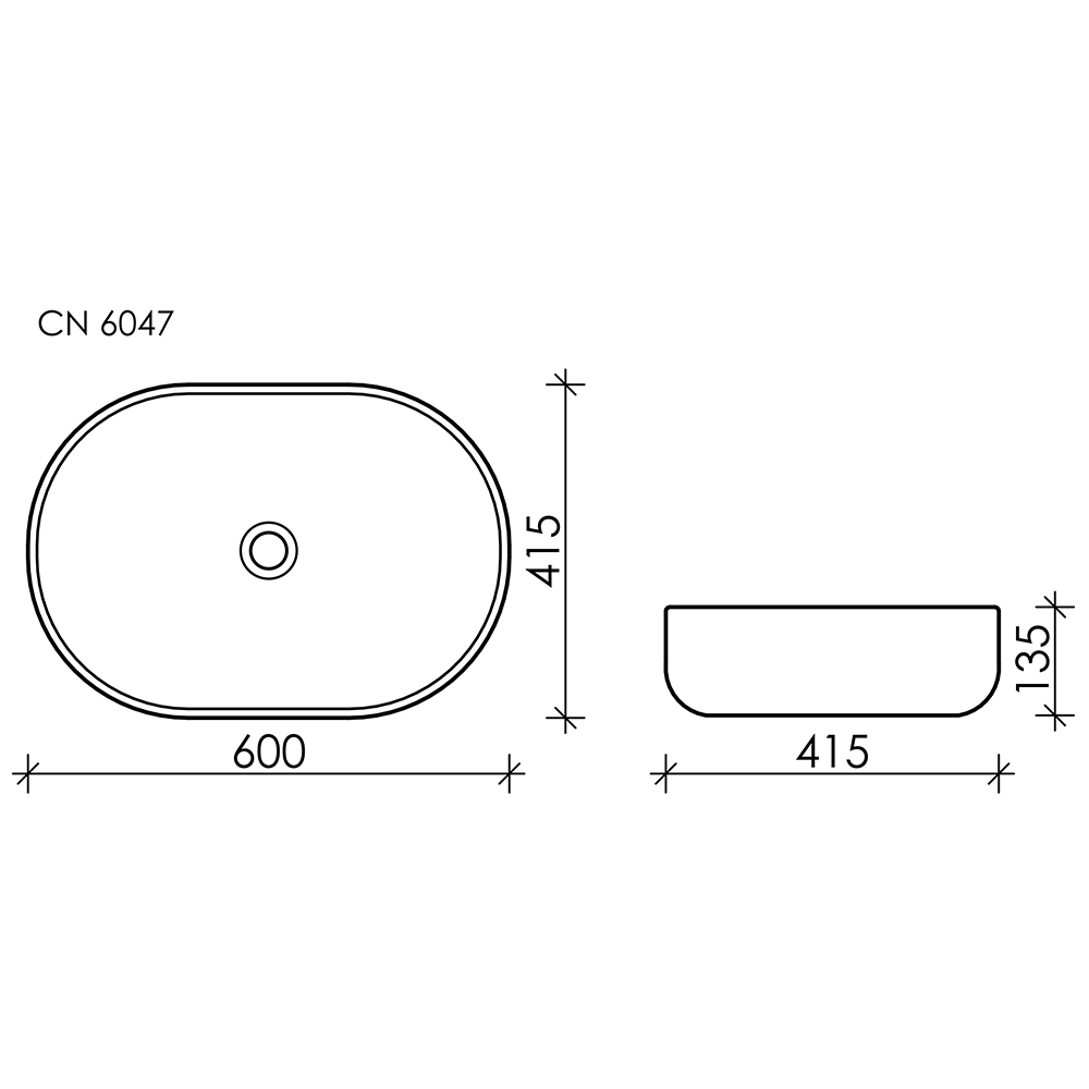 Дополнительное фото №5 Раковина Ceramicanova Element CN6047 белый