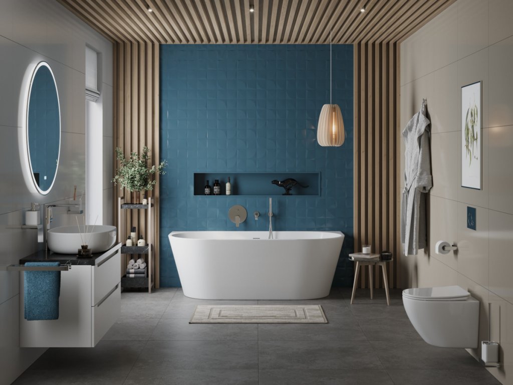 Дополнительное фото №1 Ванна акриловая пристенная Belbagno BB710-1500-750 со сливом-переливом