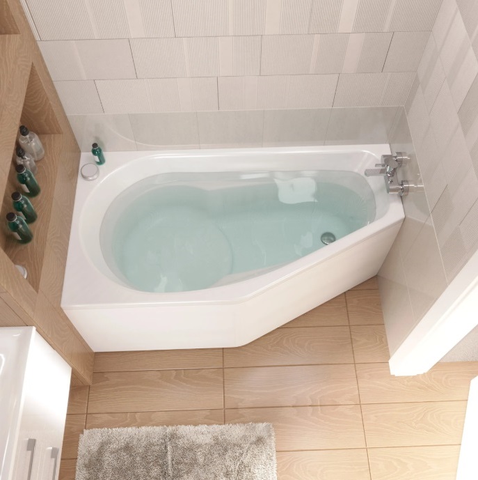 Дополнительное фото №1 Ванна акриловая Marka One Deep 150x80 левая без каркаса
