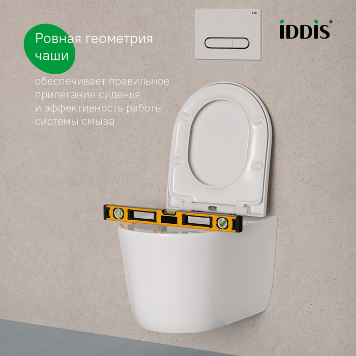 Дополнительное фото №4 Унитаз подвесной Iddis Slide, белый глянцевый