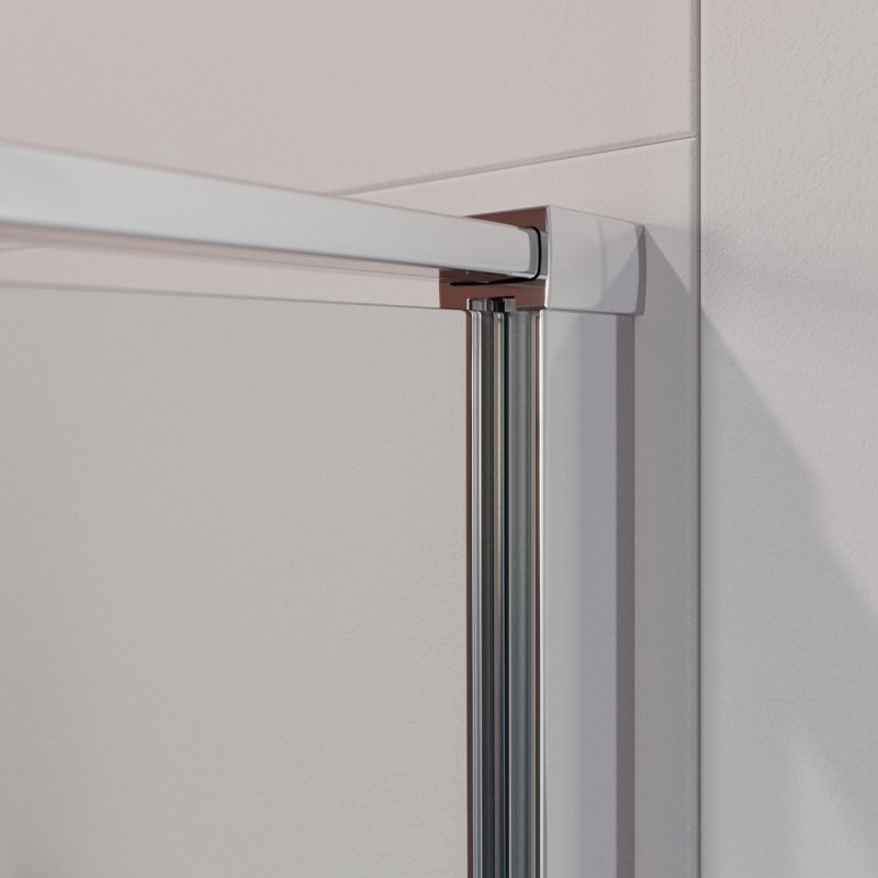 Дополнительное фото №1 Душевой угол Cezares Liner R 90*90*195 распашная дверь с микролифтом, хром