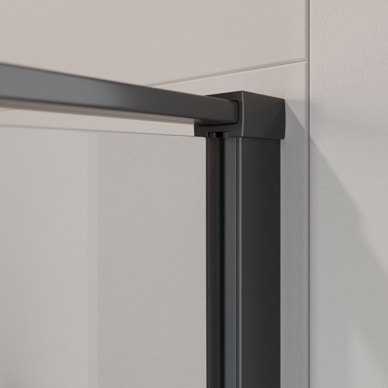Дополнительное фото №5 Душевой угол Cezares Liner R 90*90*195 распашная дверь с микролифтом, черный