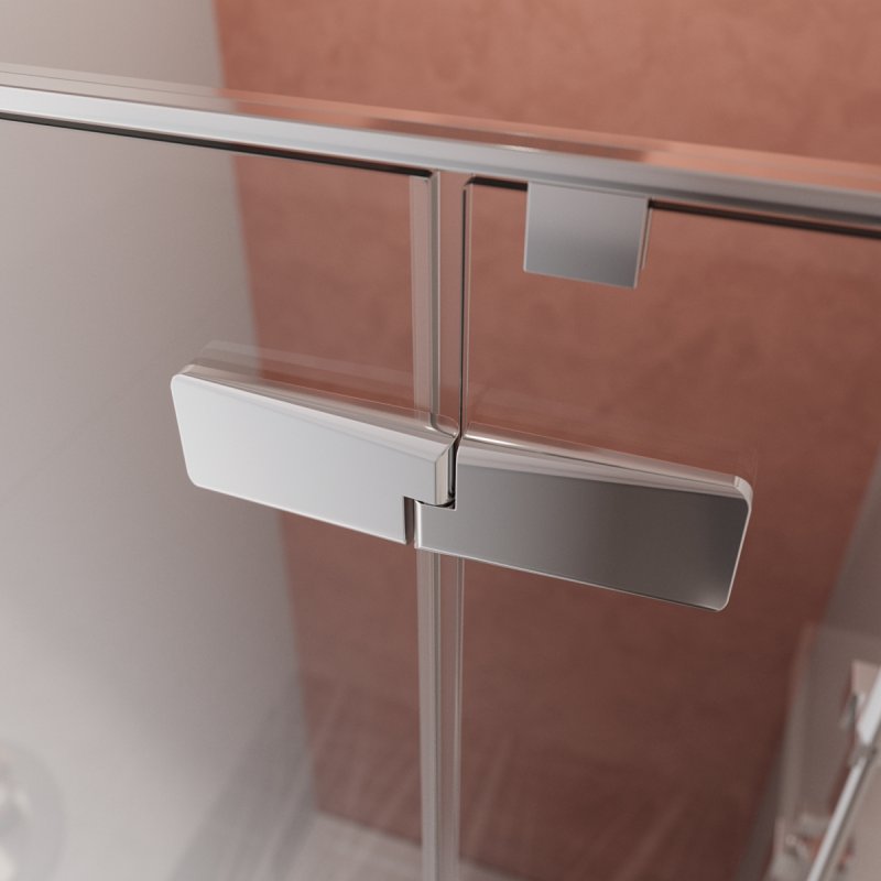 Дополнительное фото №2 Душевая дверь Cezares Liner R 120*195 распашная дверь с микролифтом, хром