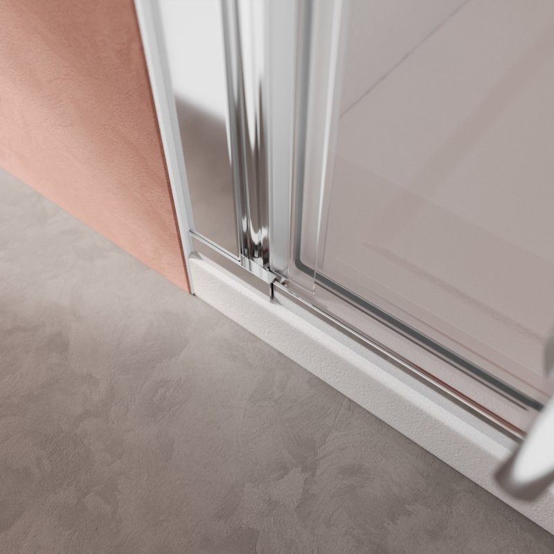 Дополнительное фото №4 Душевая дверь Cezares Liner R 120*195 распашная дверь с микролифтом, хром