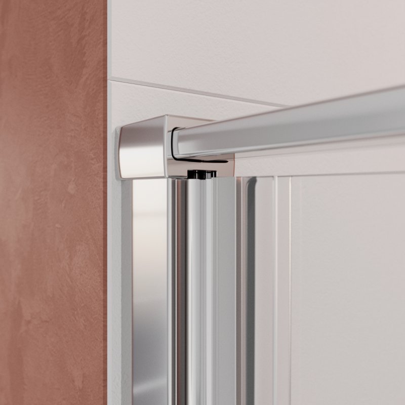 Дополнительное фото №5 Душевая дверь Cezares Liner R 120*195 распашная дверь с микролифтом, хром