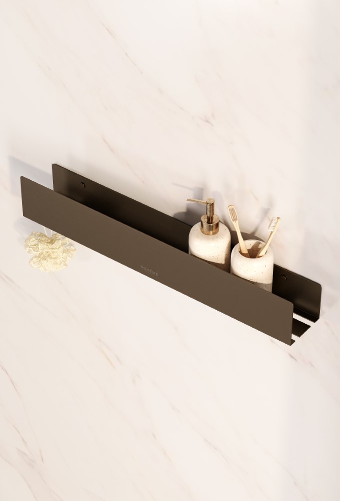 Дополнительное фото №2 Полка подвесная Boheme Free 60см Brushed Bronze