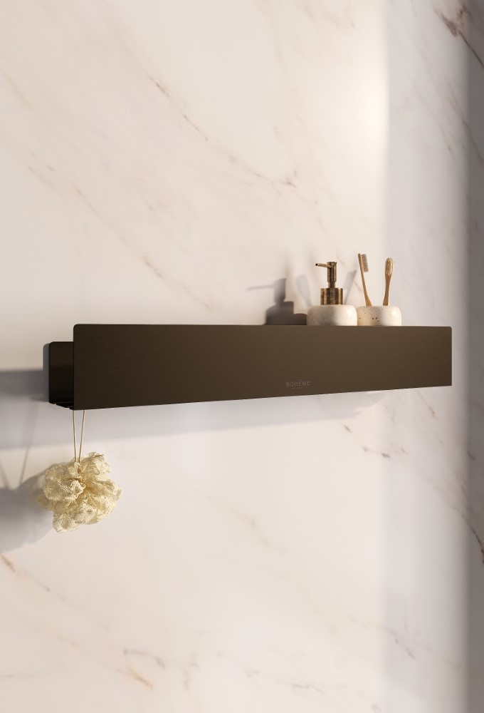Дополнительное фото №3 Полка подвесная Boheme Free 60см Brushed Bronze