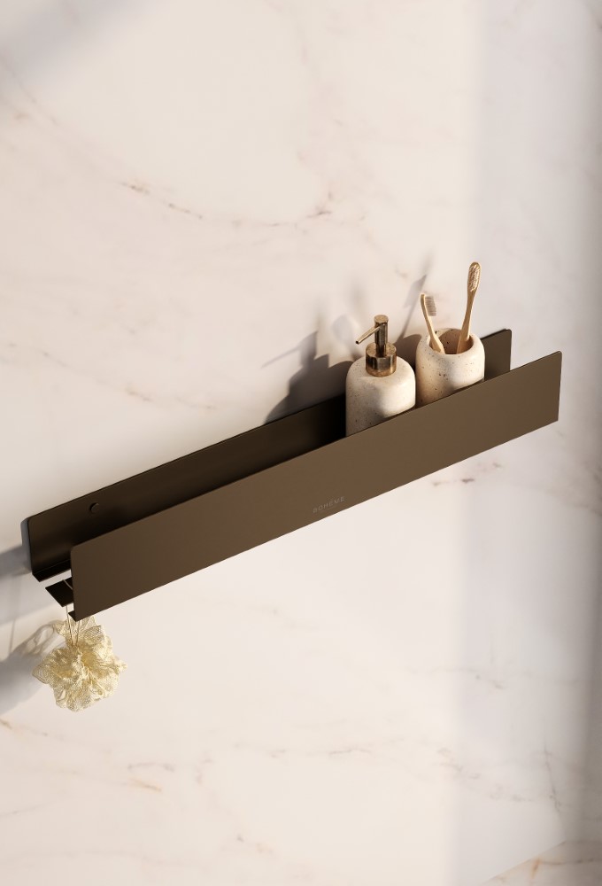 Дополнительное фото №4 Полка подвесная Boheme Free 60см Brushed Bronze