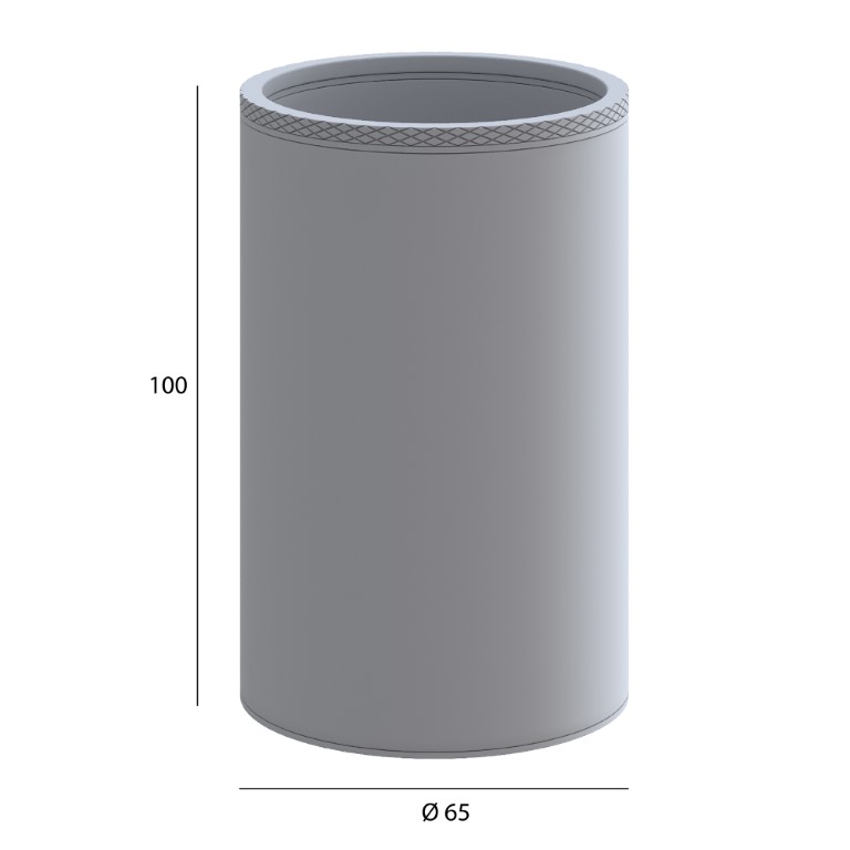 Дополнительное фото №1 Наcтольный стакан UNO COPPER BRUSHED