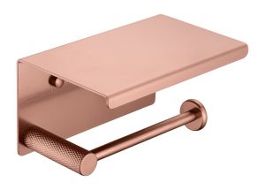 Держатель туалетной бумаги с крышкой UNO COPPER BRUSHED