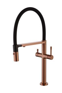 Смеситель для кухни Boheme Uno Copper Brushed c краном для питьевой воды